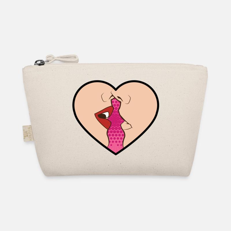 Pop Art / Graphic Novel: coeur avec quelques baisers Trousse biologique
