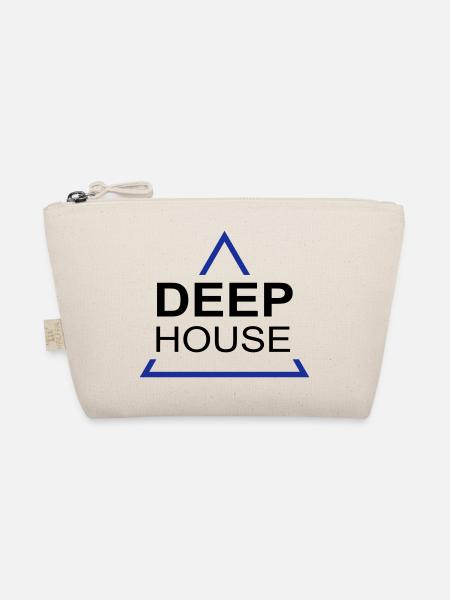 Deep House Design 001 - Bio-Täschchen - Natur - Vorne