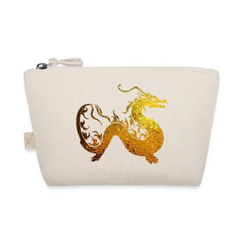 goldener Drache - Bio-Täschchen - Natur - Vorne