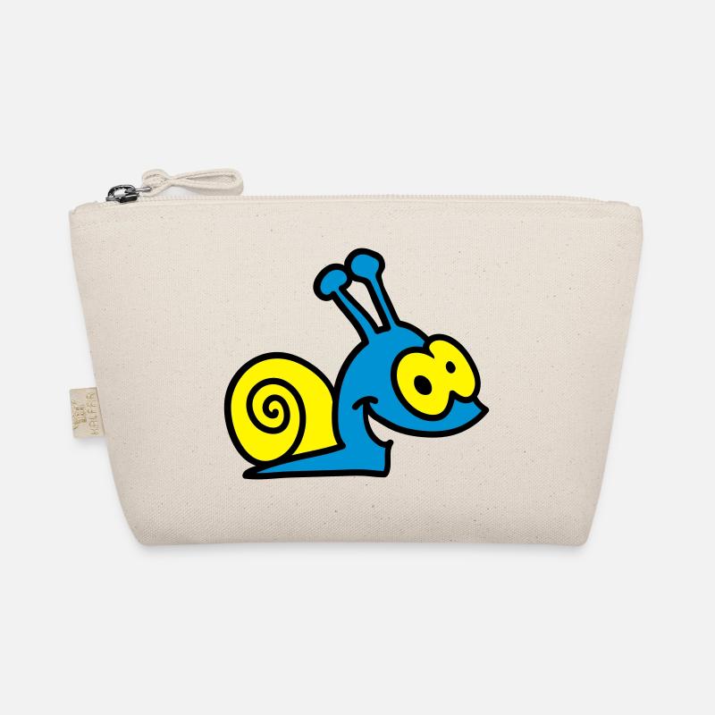 funny snail - 3 - Organic Pouch - nature