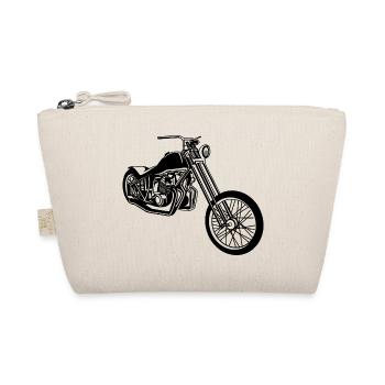 Chopper / Bobber Motorcycle 01_black - Organic Pouch - nature - Front
