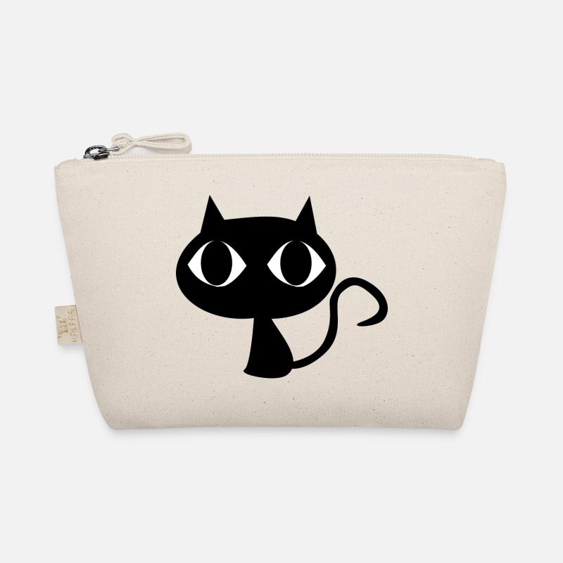 Schwarze Katze Bio-Täschchen