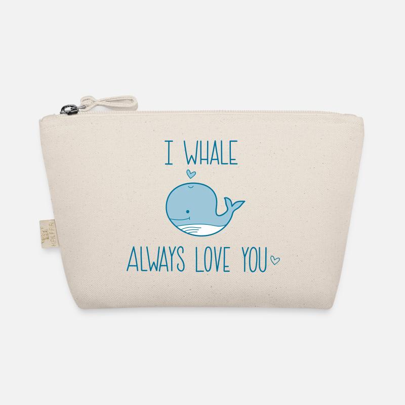 Wal Meer Liebe romantisch Spruch Geschenk - Bio-Täschchen - Natur