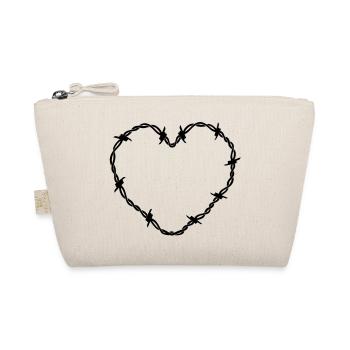 herz_stacheldrahtzaun___f1 - Organic Pouch - nature - Front