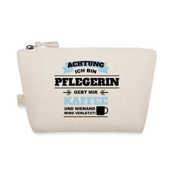 Gebt mir Kaffee ich bin Pflegerin - Bio-Täschchen - Natur - Vorne