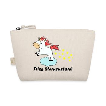 Friss Sternenstaub Einhorn Wolke Sterne Geschenk - Bio-Täschchen - Natur - Vorne