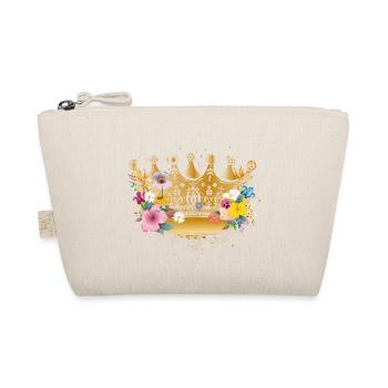 Golden crown with flowers - Organic Pouch - nature - Front