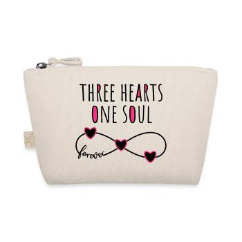 3 cœurs âme Infinity pour toujours pour trois amis - Trousse biologique - nature - Devant