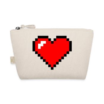 heart pixel - Organic Pouch - nature - Front