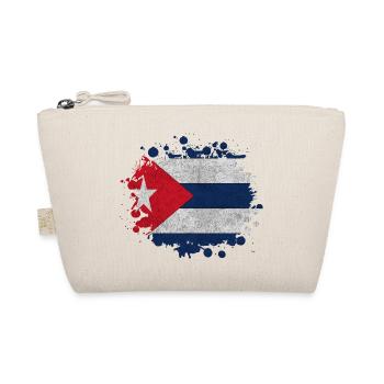 Cuba Blobs / Gift Havana Flag Caribbean - Organic Pouch - nature - Front