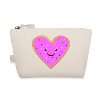 Heart donut - Organic Pouch - nature - Front