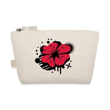 Klatschmohn als Graffiti - Bio-Täschchen - Natur - Vorne