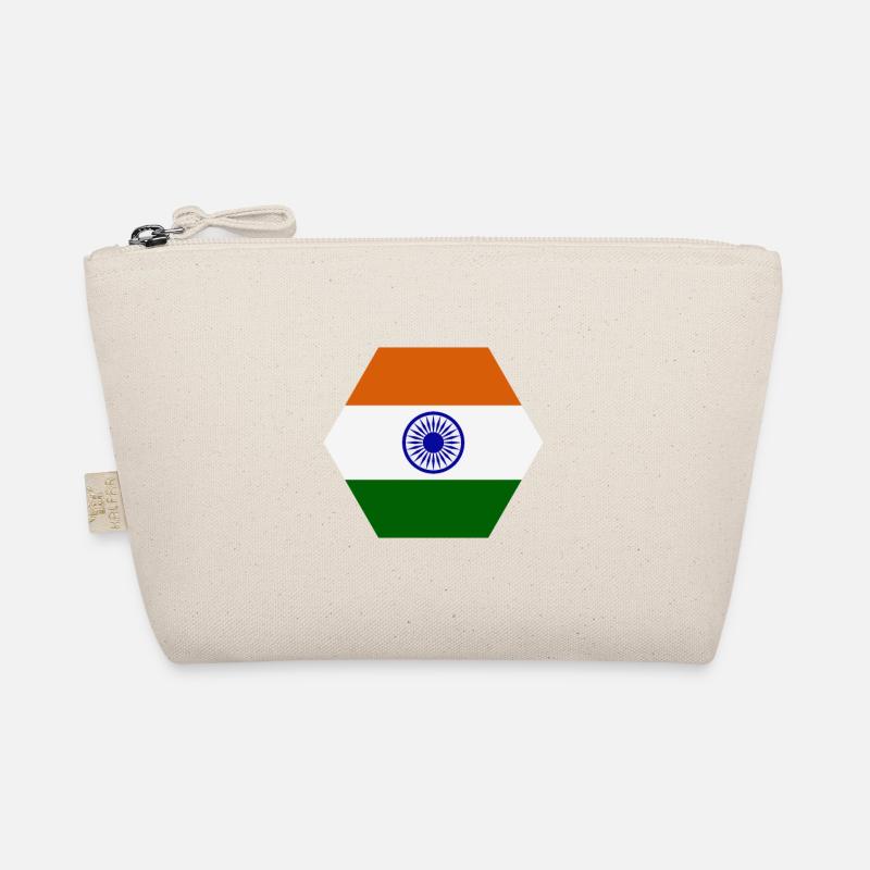Indien Flagge Bio-Täschchen