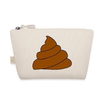 Shit Kacke Kot Scheiße - Bio-Täschchen - Natur - Vorne