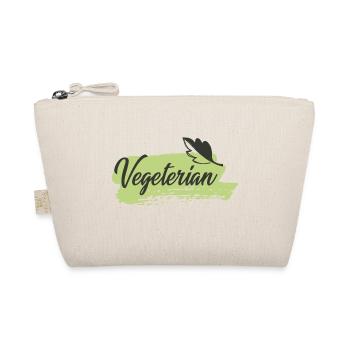 Vegan vegetarian animal welfare gift idea - Organic Pouch - nature - Front