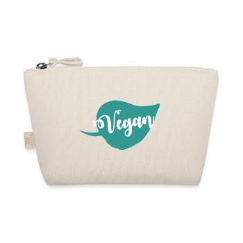 Vegan vegetarian animal welfare gift idea - Organic Pouch - nature - Front