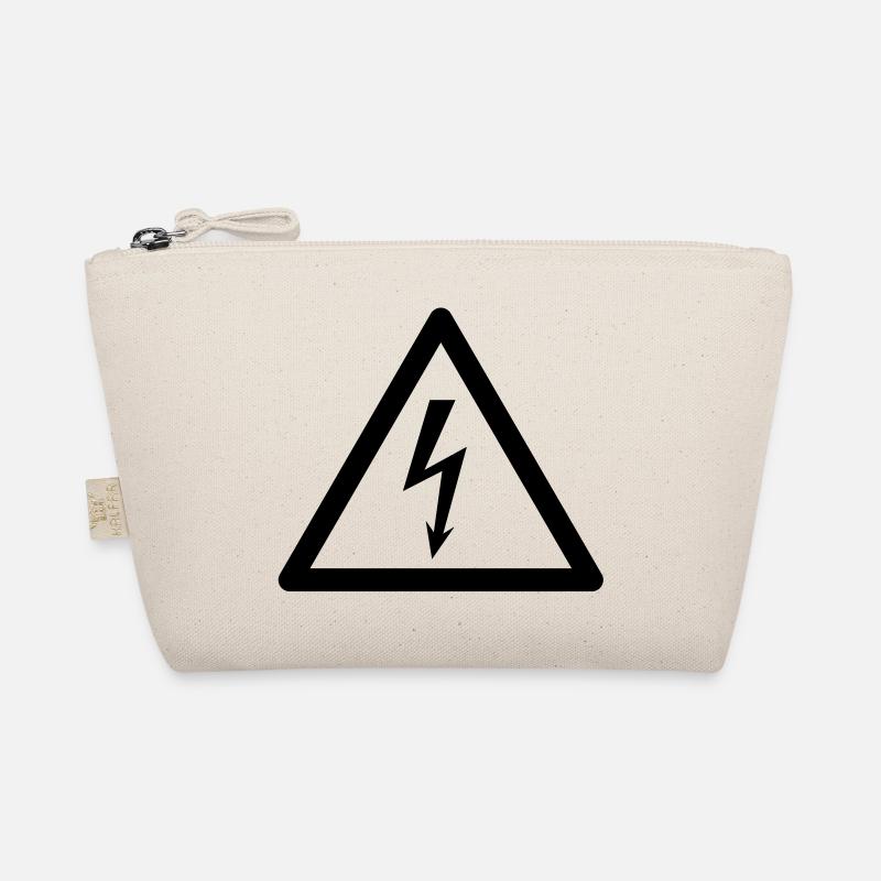Gefahrensymbol - High Voltage - Bio-Täschchen - Natur