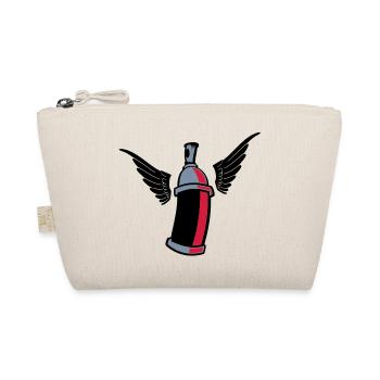 flying_graffiti_can_3c - Bio-Täschchen - Natur - Vorne