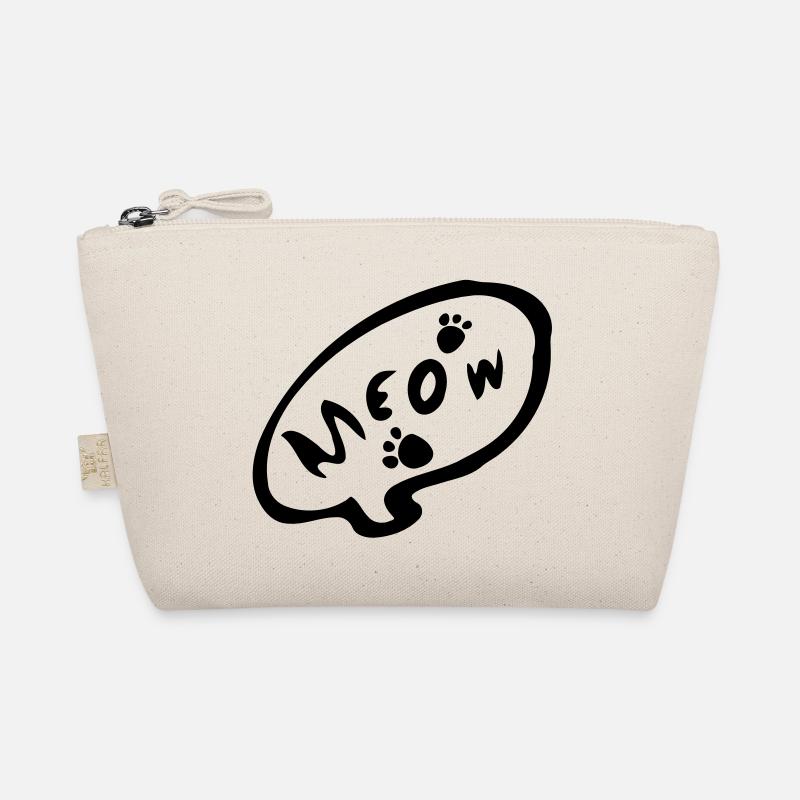 meow_txt paw_prints de chat de minou Trousse biologique