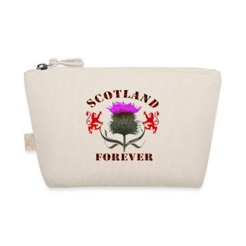scotland forever thistle_red tartan - Organic Pouch - nature - Front