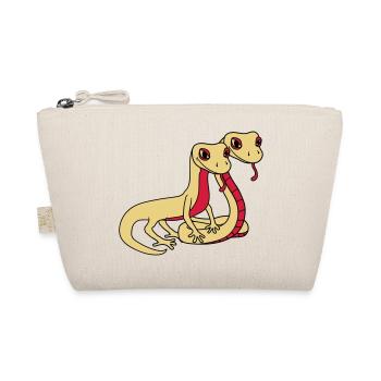 couple 2 amis équipe couples amour visage serpent - Trousse biologique - nature - Devant