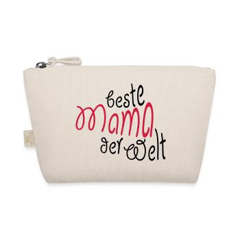 Geschenk für Mama - Beste Mama der Welt - Bio-Täschchen - Natur - Vorne