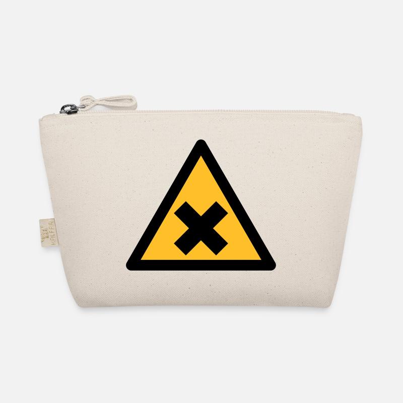 Gefahrensymbol - Schadstoffe (2-farbig) Bio-Täschchen