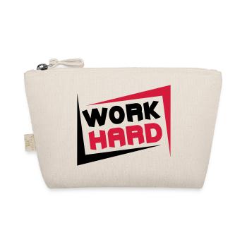 Work Hard - Organic Pouch - nature - Front