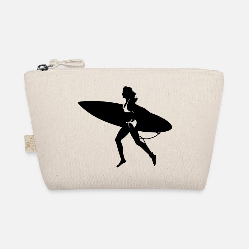 surfing girl Organic Pouch