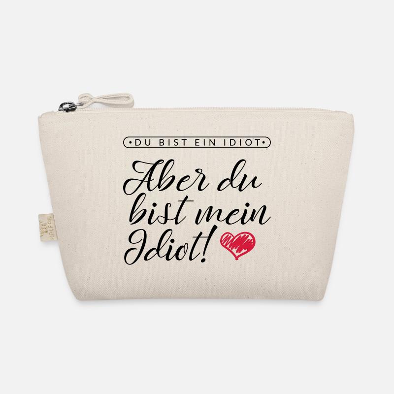 LIEBE / VALENTINSTAG: Mein Idiot - Bio-Täschchen - Natur