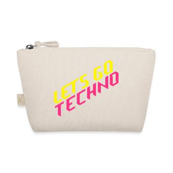 let's go techno - Bio-Täschchen - Natur - Vorne
