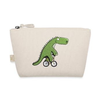 Cool Cyclist Dinosaur I Bike T Rex Dino - Organic Pouch - nature - Front
