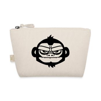 gorille vintage gorilla bored fun ape skull style - Trousse biologique - nature - Devant