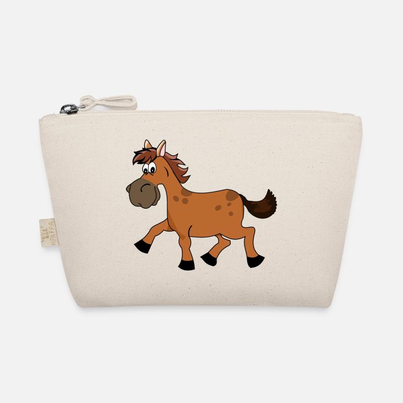 Horse comic gift Organic Pouch