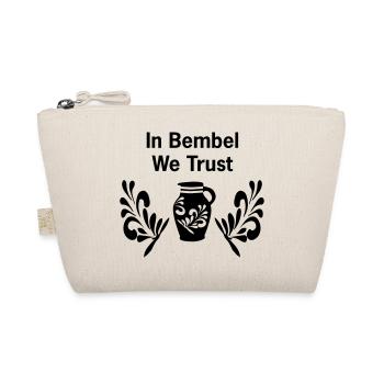 In Bembel we Trust | Frankfurt Motive - Bio-Täschchen - Natur - Vorne