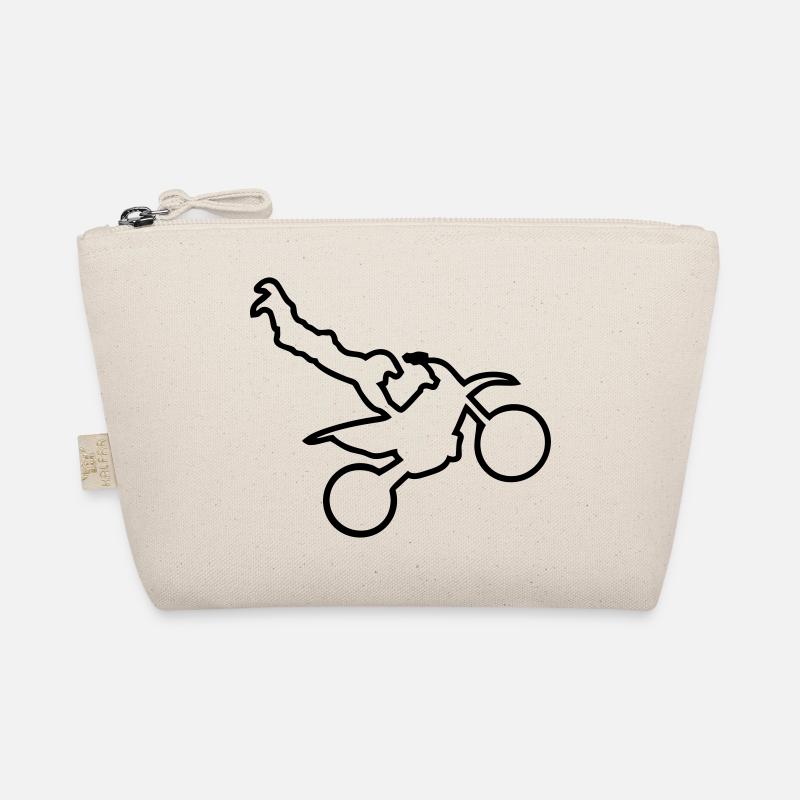 motorcycle cross freestyle moto trace Organic Pouch