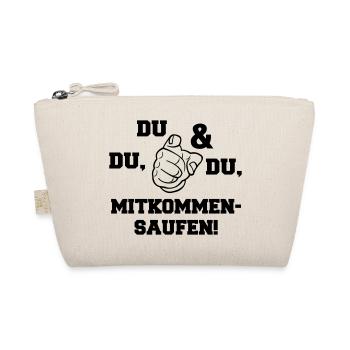 mitkommen_saufen - Bio-Täschchen - Natur - Vorne