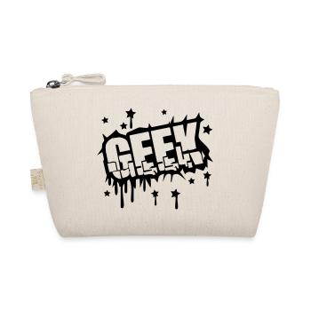 Geek Zerbrochenes Graffiti Design - Bio-Täschchen - Natur - Vorne
