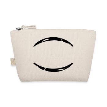 2 Graffiti brushstroke bow lines - Organic Pouch - nature - Front