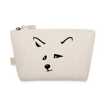 Fuchskopf / fox head (1c) - Bio-Täschchen - Natur - Vorne