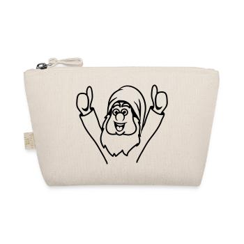 Dwarf thumbs up happy - Organic Pouch - nature - Front