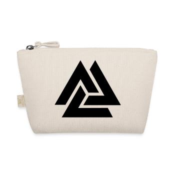 Valknut, Odins Knot, Hrungnir Heart, Triquetra - Organic Pouch - nature - Front