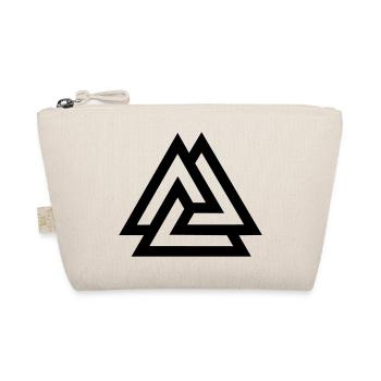 Valknut, Odins Knot, 9 Worlds of Yggdrasil - Organic Pouch - nature - Front