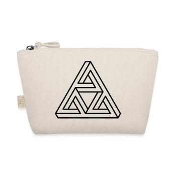 impossible triangle Dreieck Geek Geometrie Hipster - Bio-Täschchen - Natur - Vorne