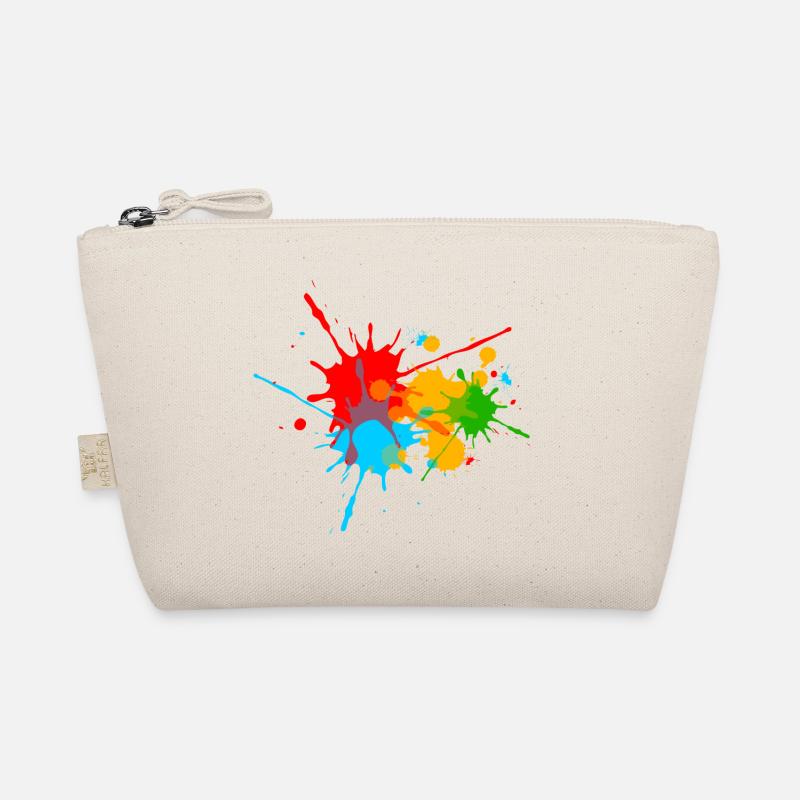 Ink, Paint, Color, Splashes, Splatter, Colour, Fun Organic Pouch