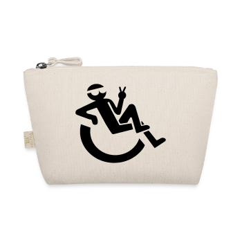 Image of relaxed wheelchair user # - Organic Pouch - nature - Front