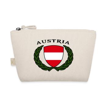 austrian flag coat of arms austria logo - Organic Pouch - nature - Front