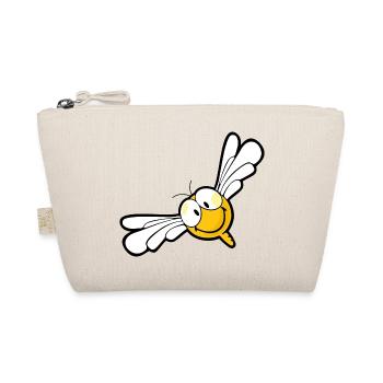 Smiley Dragon Fly - Organic Pouch - nature - Front
