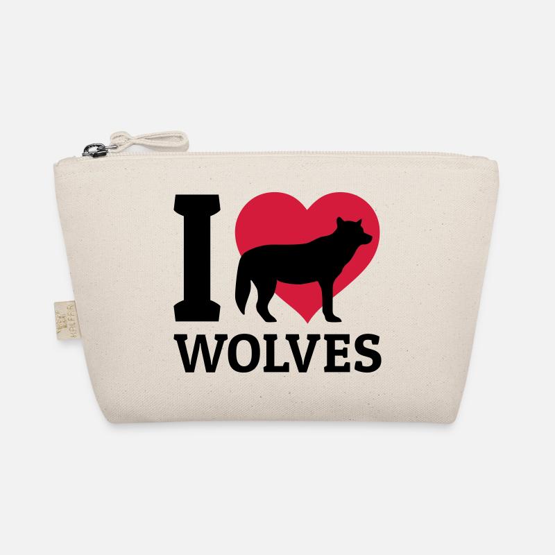 I love wolves Organic Pouch