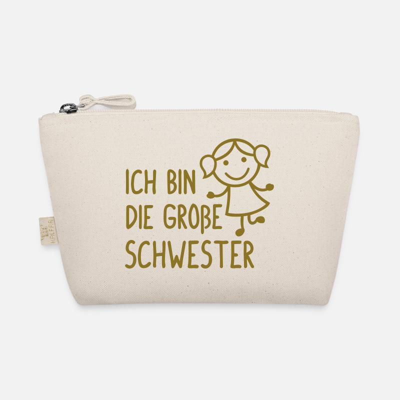 Die große Schwester - Bio-Täschchen - Natur